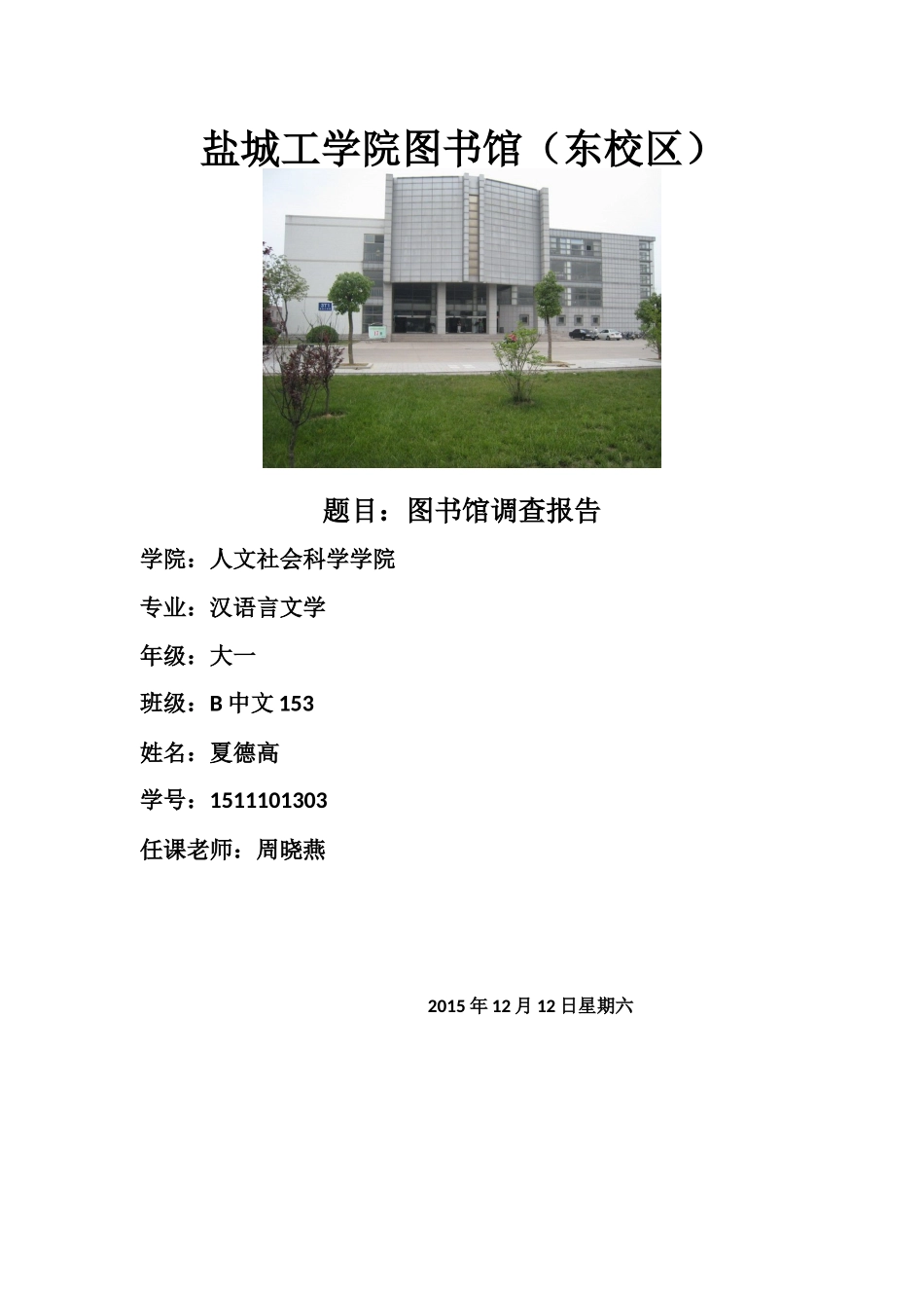 图书馆调查报告_第1页