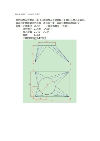 天圆地方接管放样