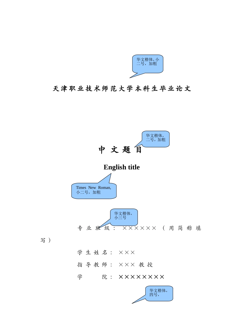天津职业技术师范大学本科生毕业论文撰写模板_第3页