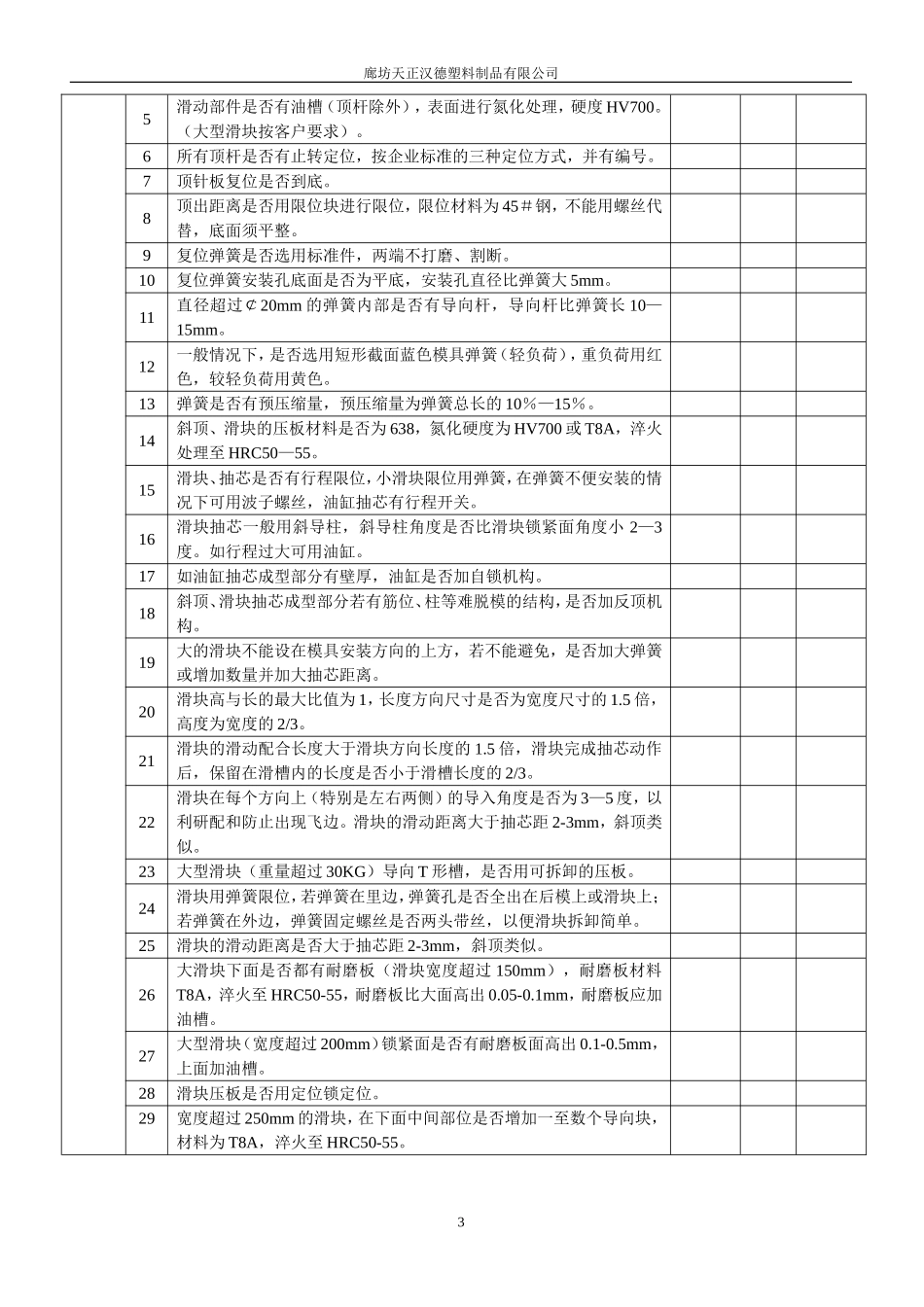 天正汉德出新产品模具验收单_第3页