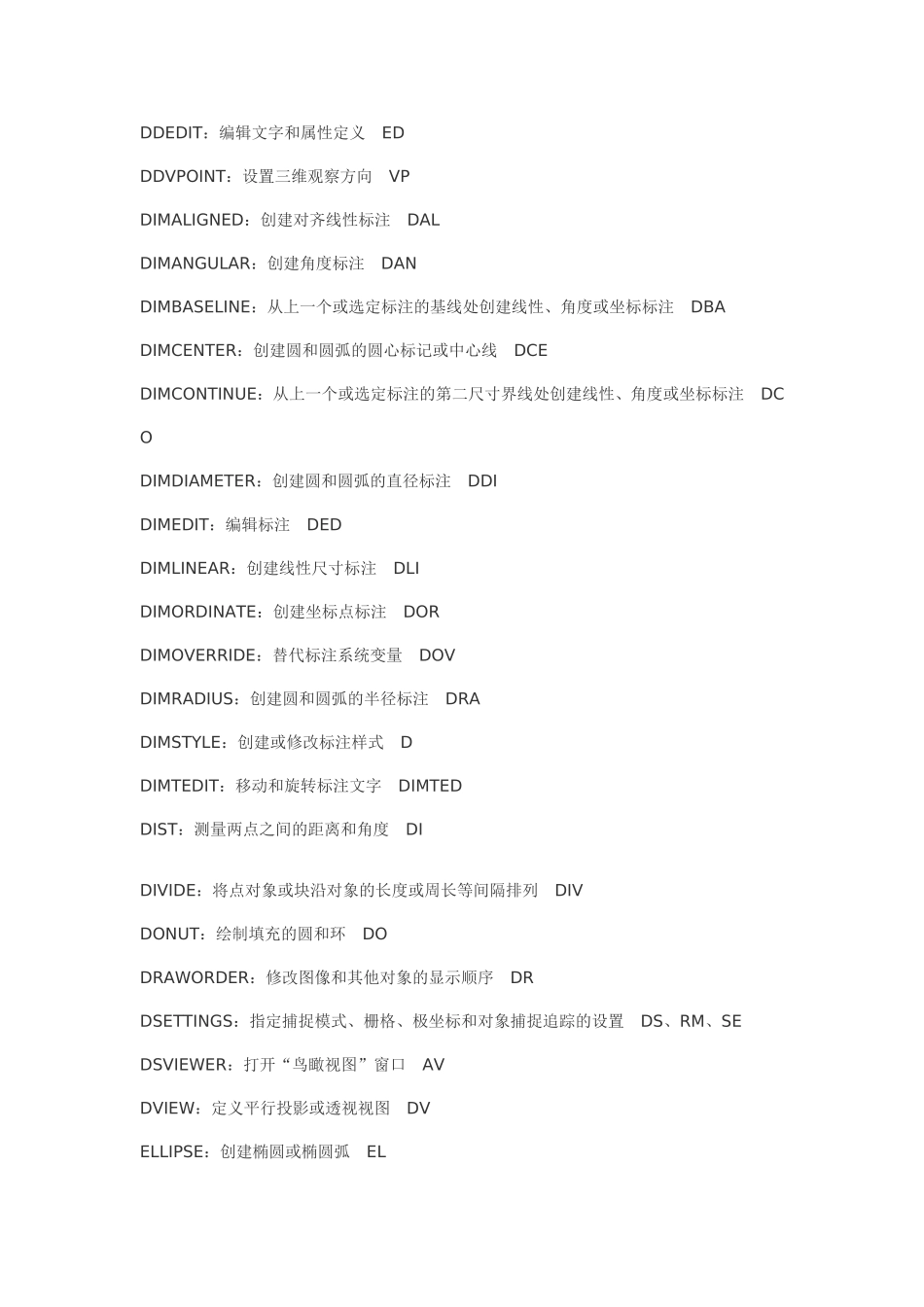 天正绘图快捷键(超强)_第2页