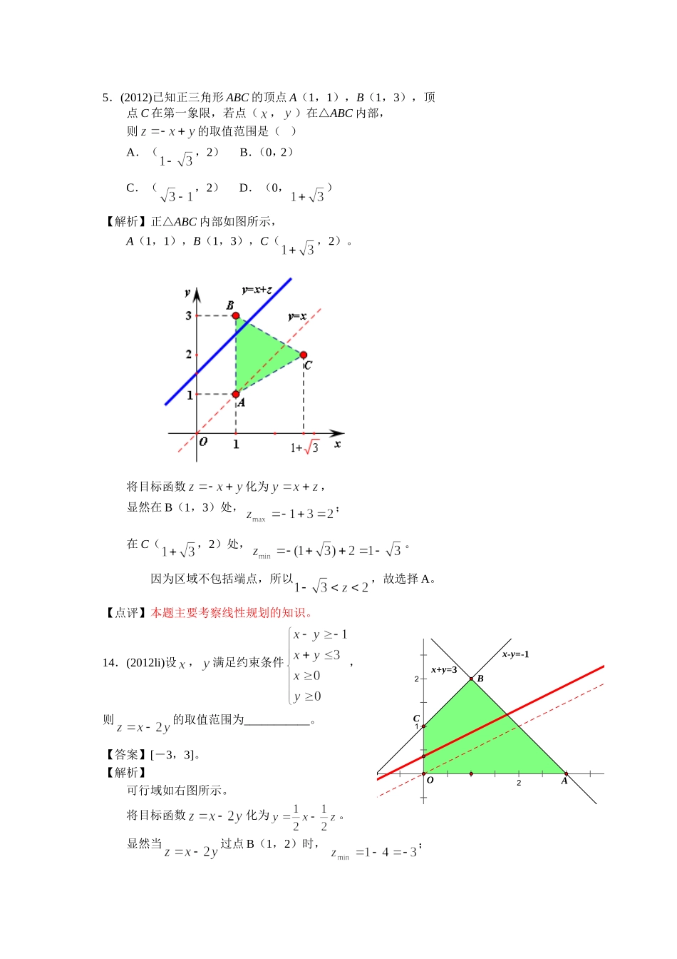 图像与线性规划_第1页