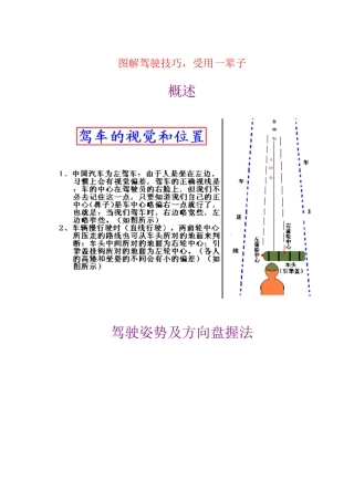 图解车距、驾驶技巧