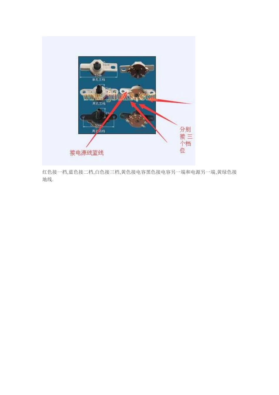 图解电风扇电机接线方法_第3页