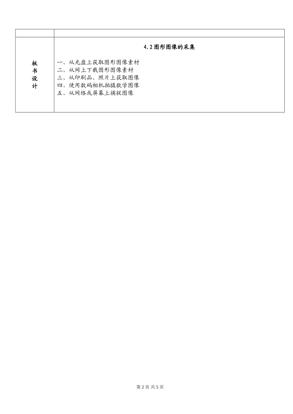 图形图像采集教学设计_第2页