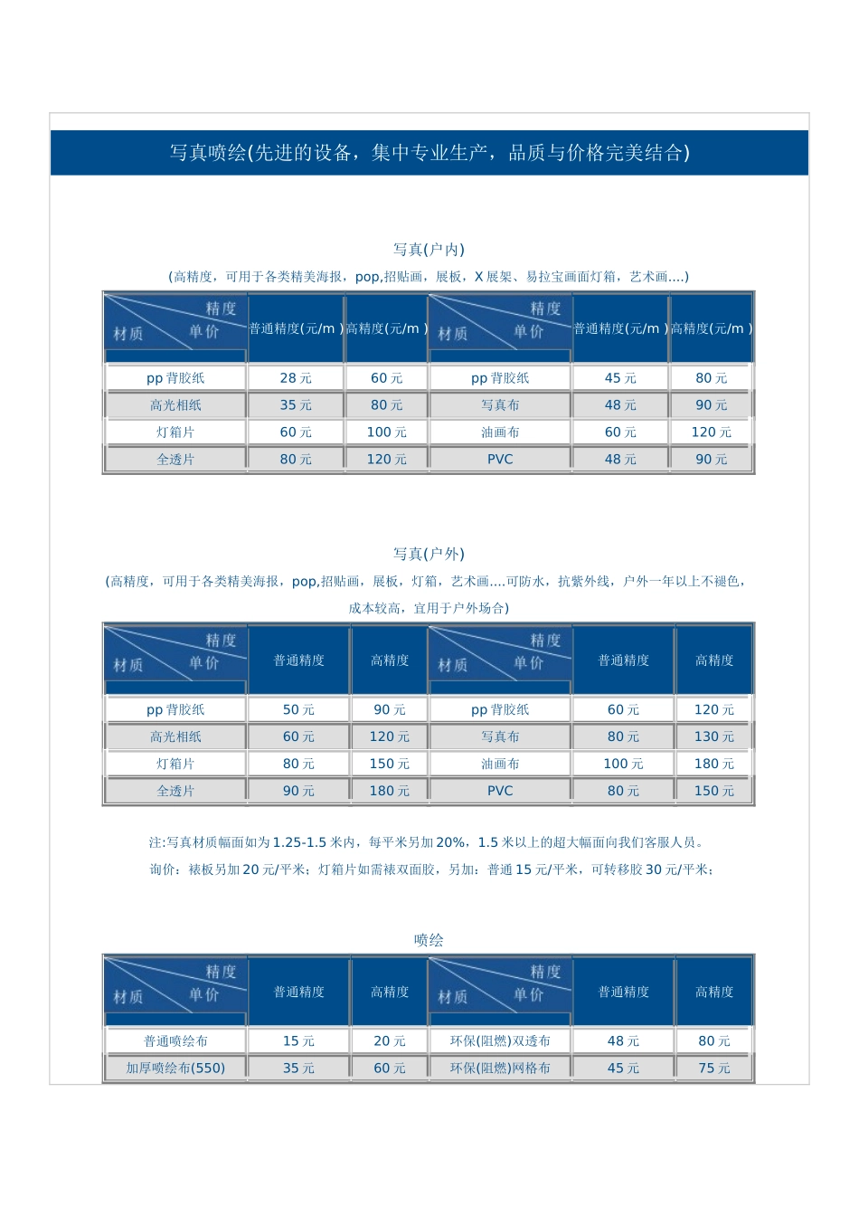 图文店制作价格表_第1页