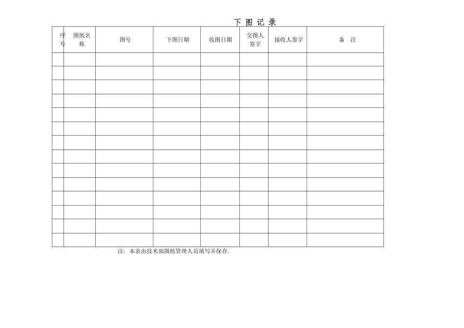 图纸管理表格_第1页