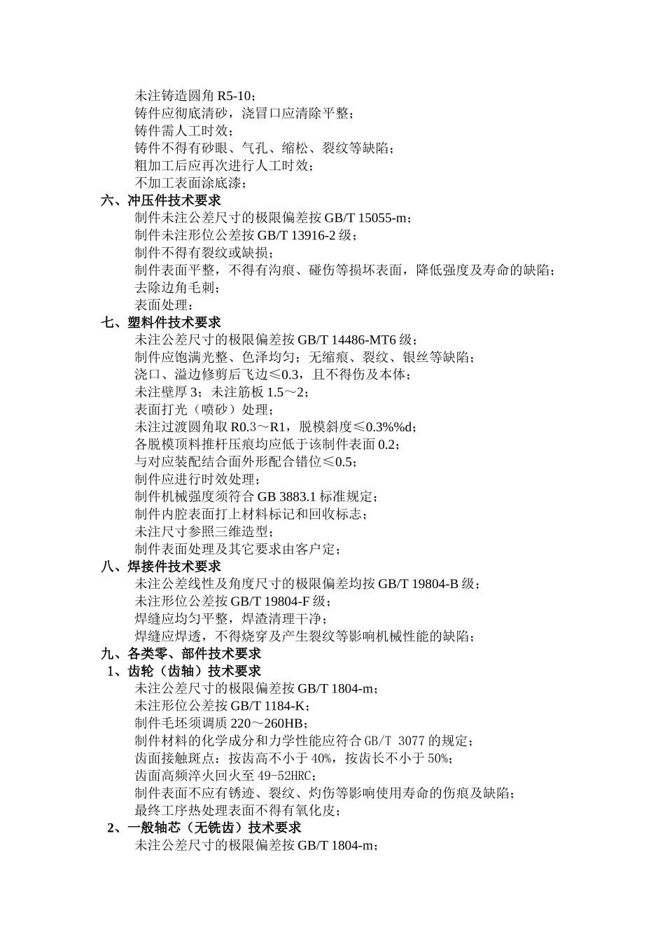 图纸上的技术要求汇总_第2页