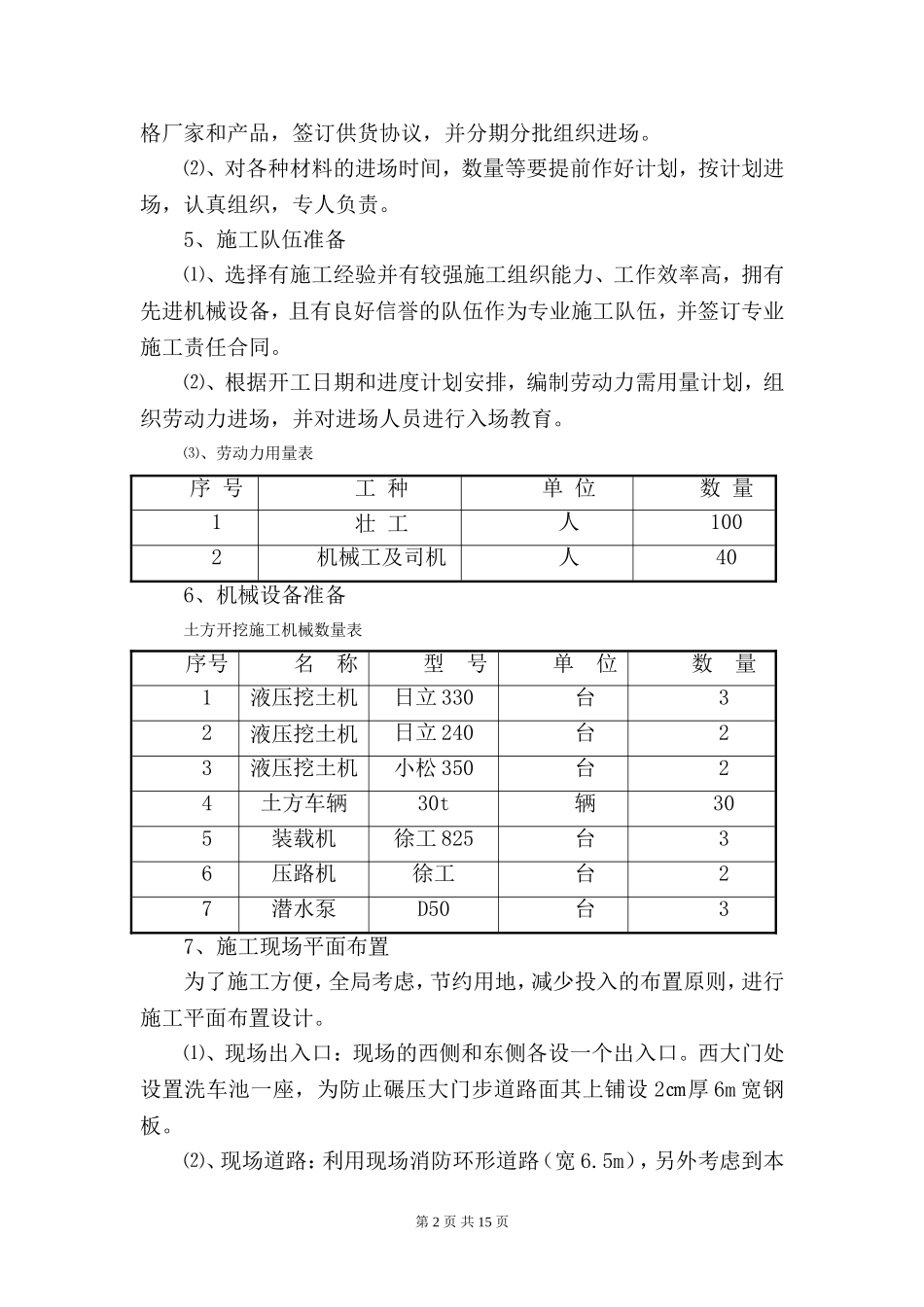 土方工程施工方案及技术措施_第2页