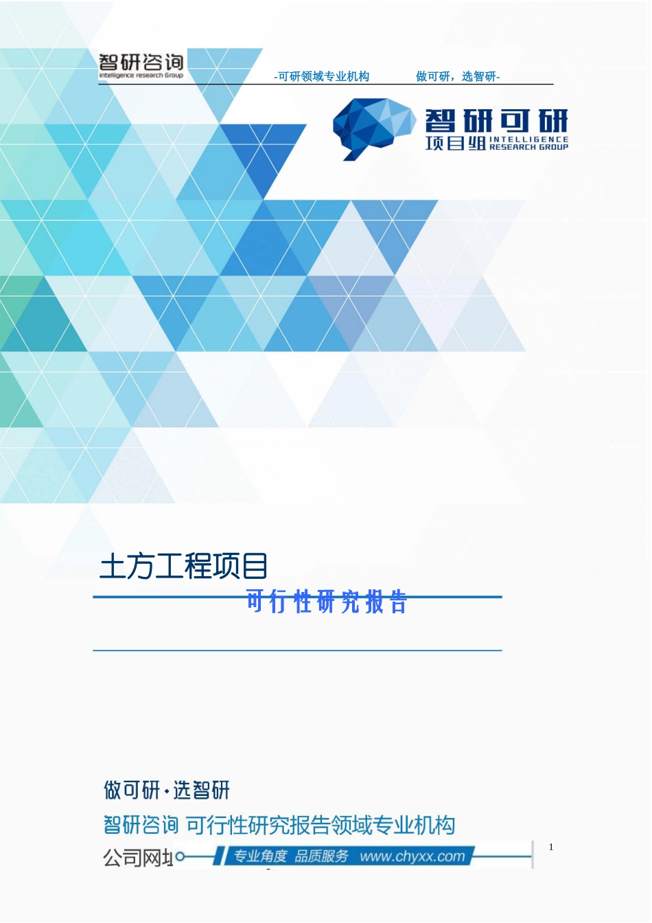 土方工程项目可行性研究报告_第1页