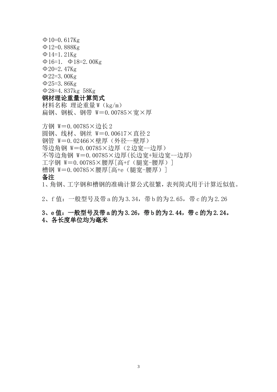土建工程师应该掌握的数据_第3页