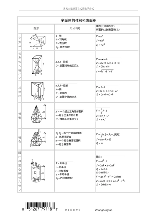 土建计算公式大全