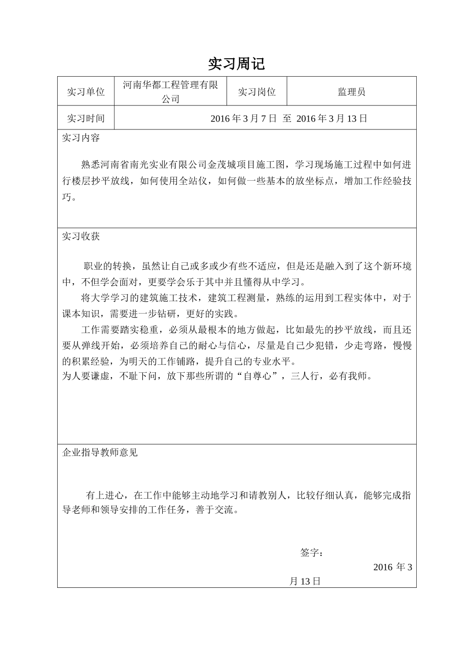 土建监理员实习周记_第3页