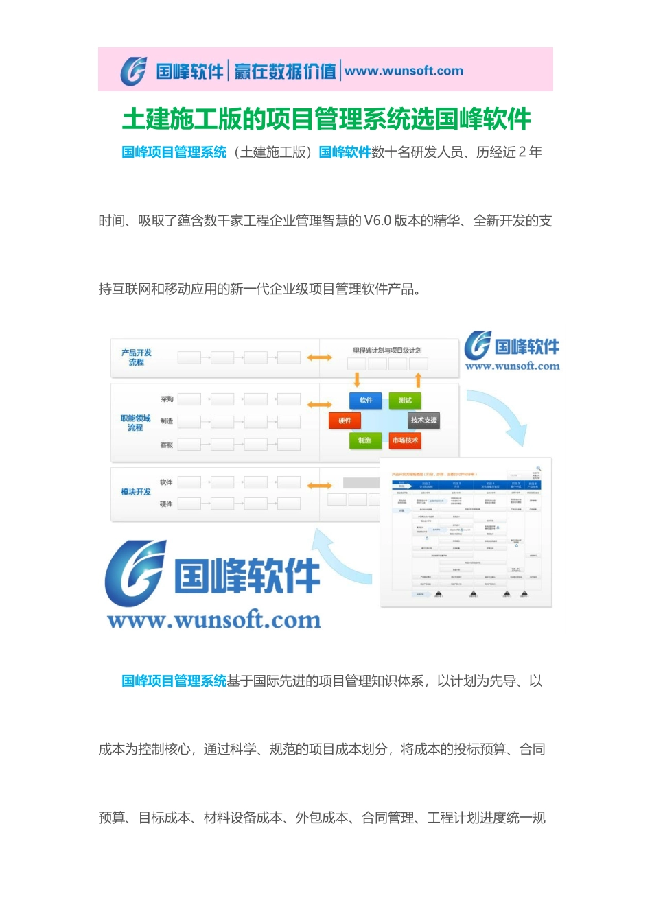 土建施工版的项目管理系统选国峰软件_第1页
