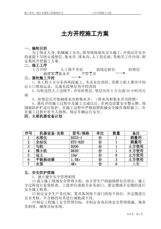 土方开挖施工方(修改)