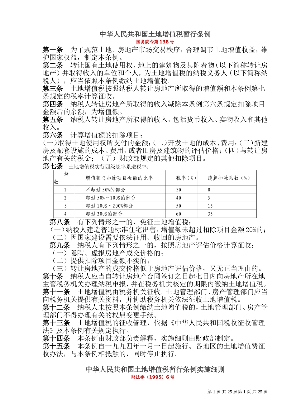 土地增值税政策汇总_第1页