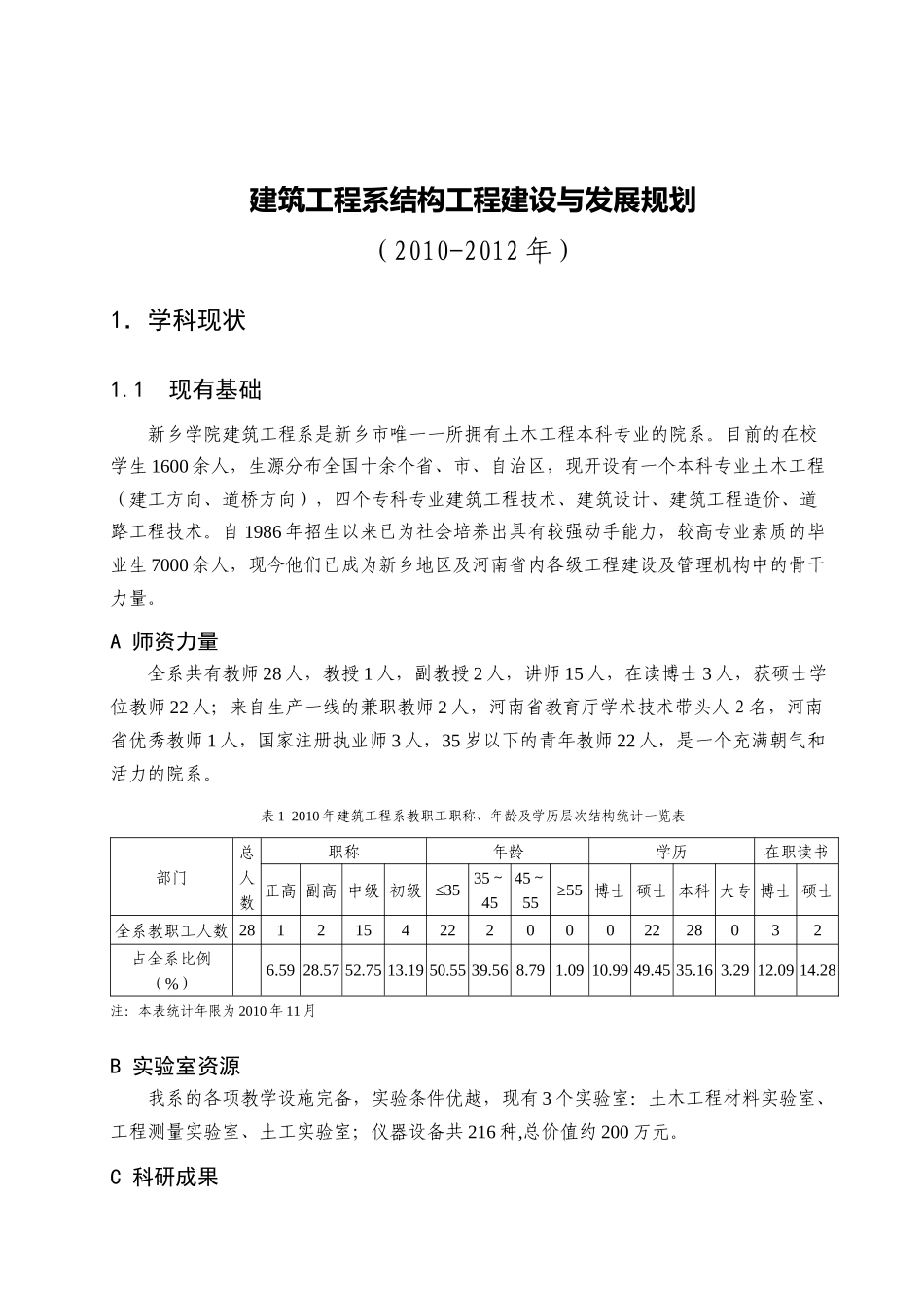 土木工程学科建设规划_第2页