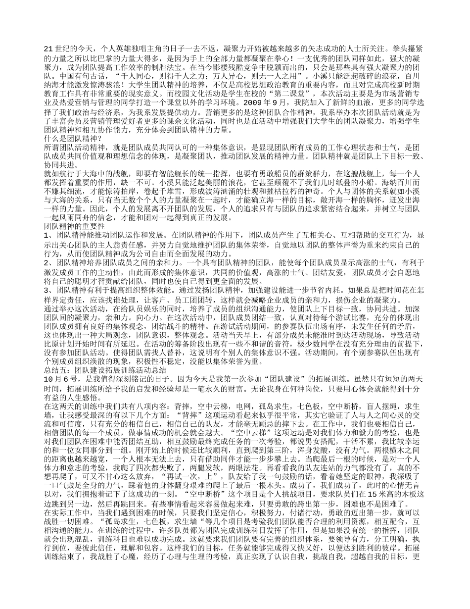 团队建设活动总结_第3页