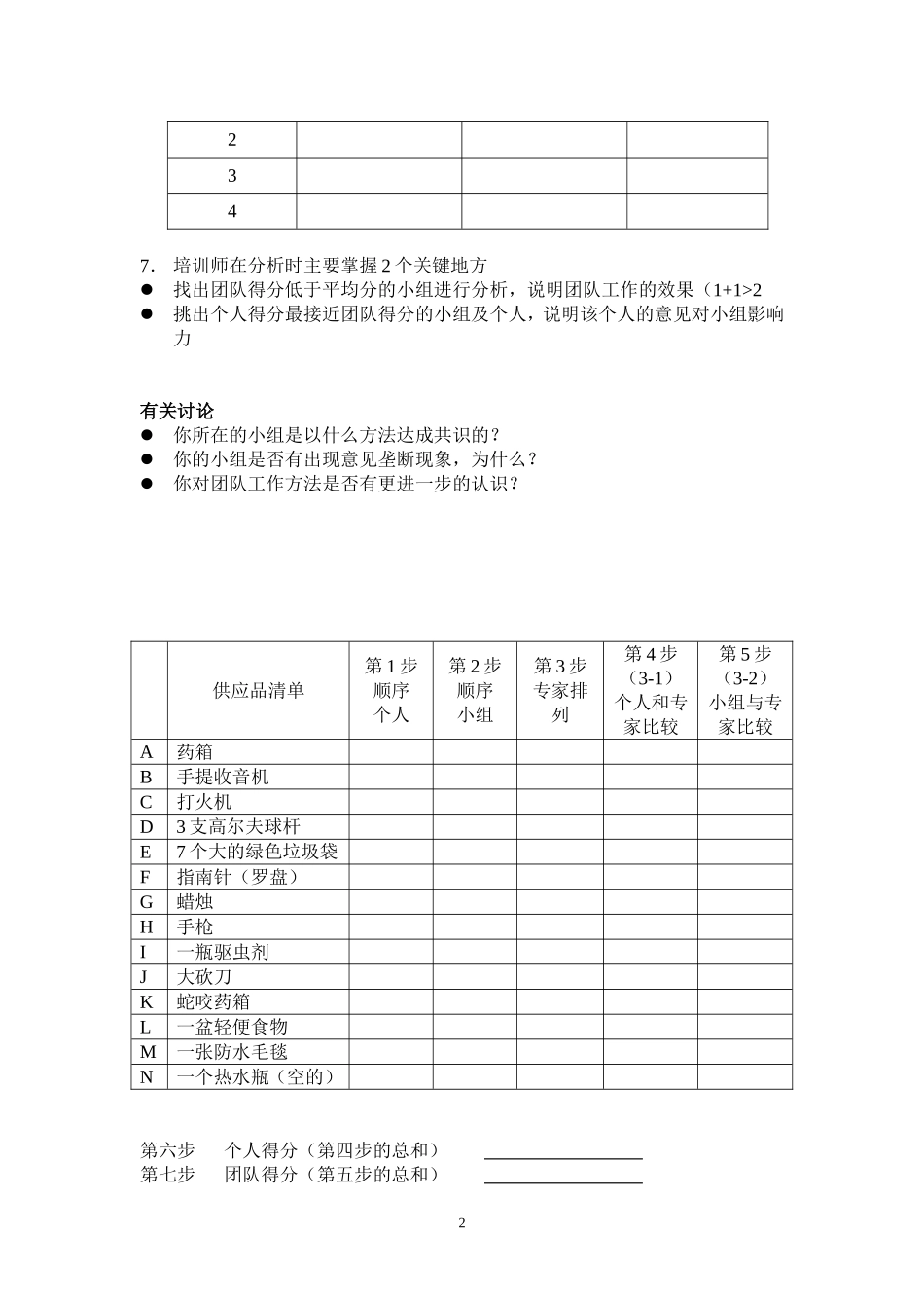 团队建设游戏超全_第2页