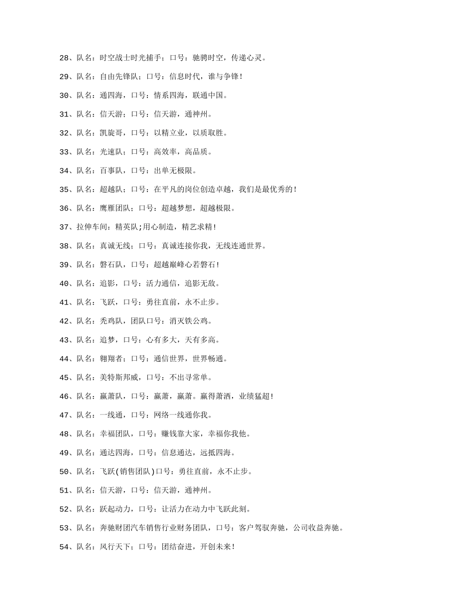 团队名称和口号_第2页