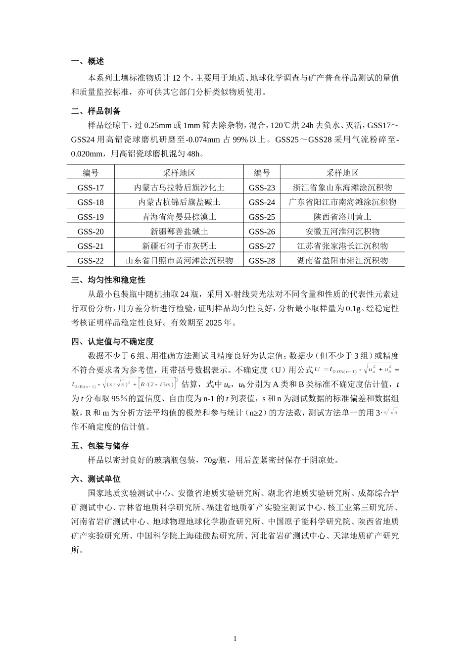 土壤(GSS17-28)标准物质认定证书_第2页