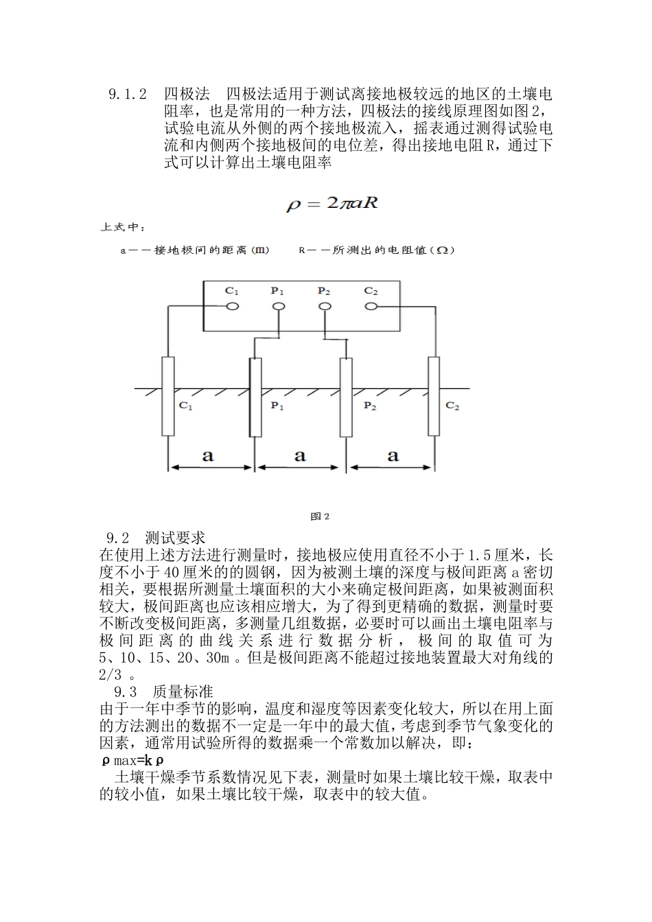 土壤电阻率检测作业指导书_第3页