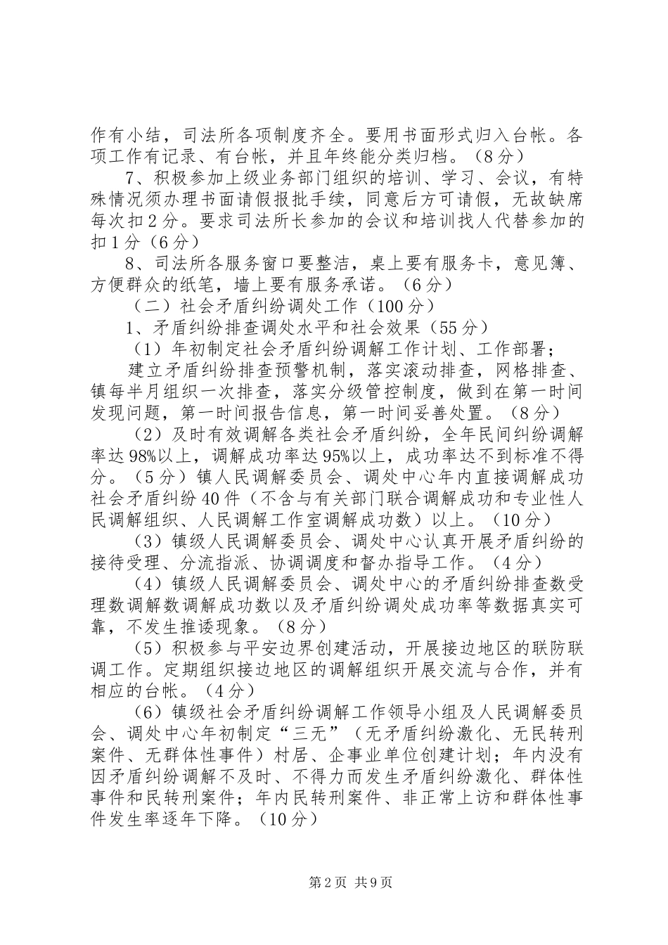 2024年基层司法所岗位考评意见_第2页