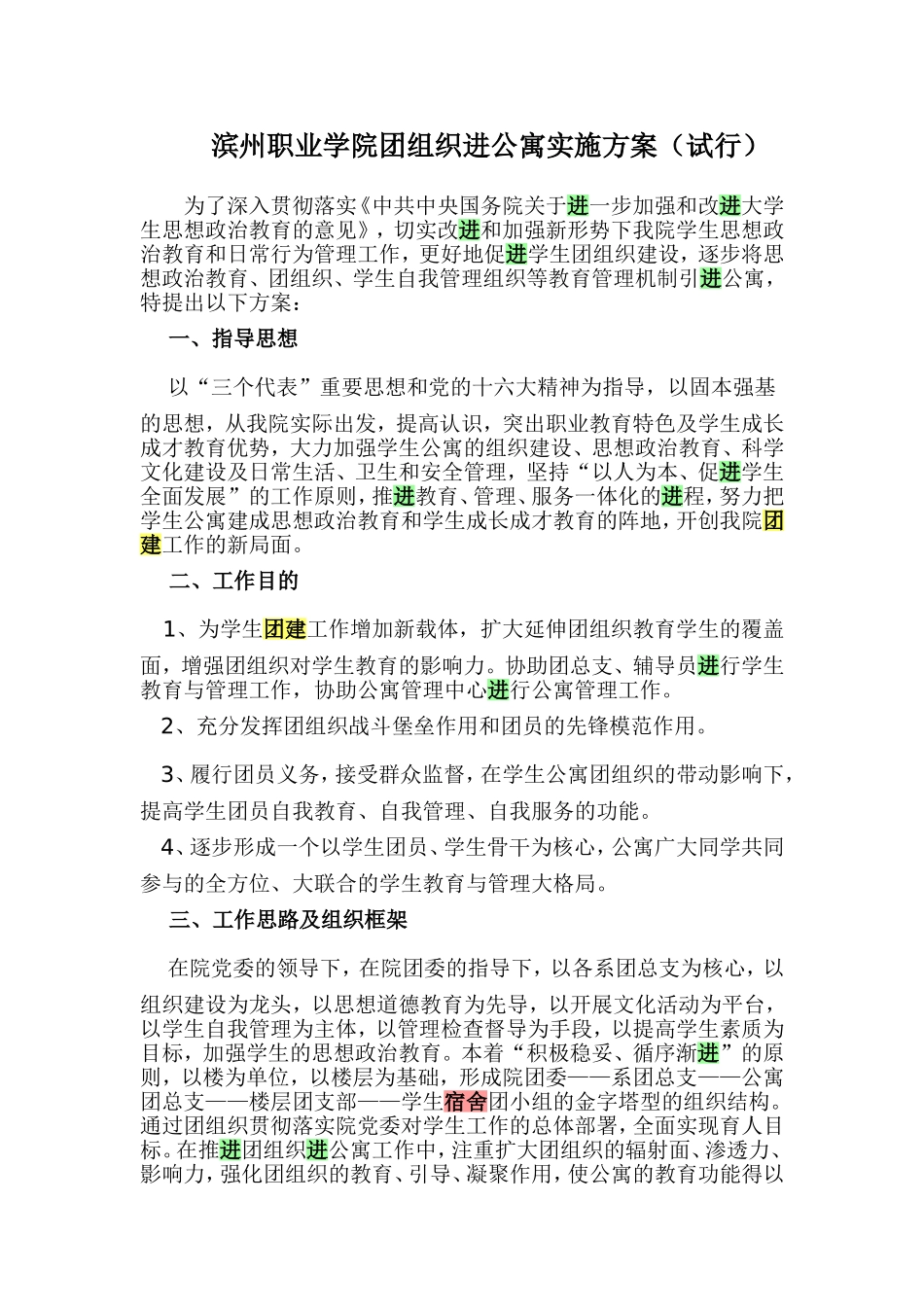 团建进宿舍方案_第1页