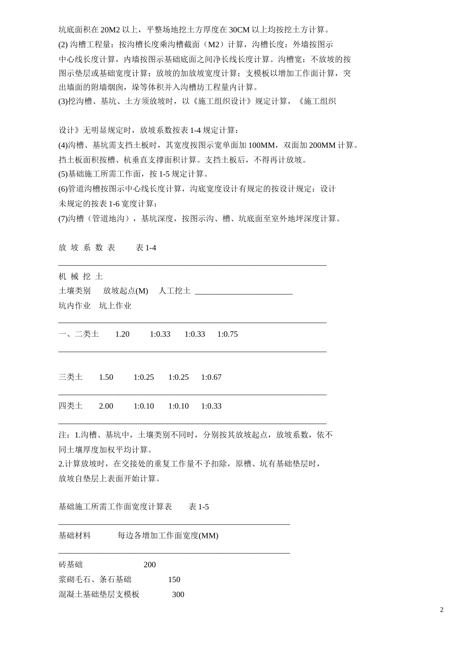 土石方工程-工程量计算规则_第2页