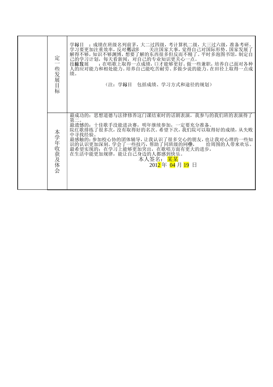 团员教育评议登记表_第3页
