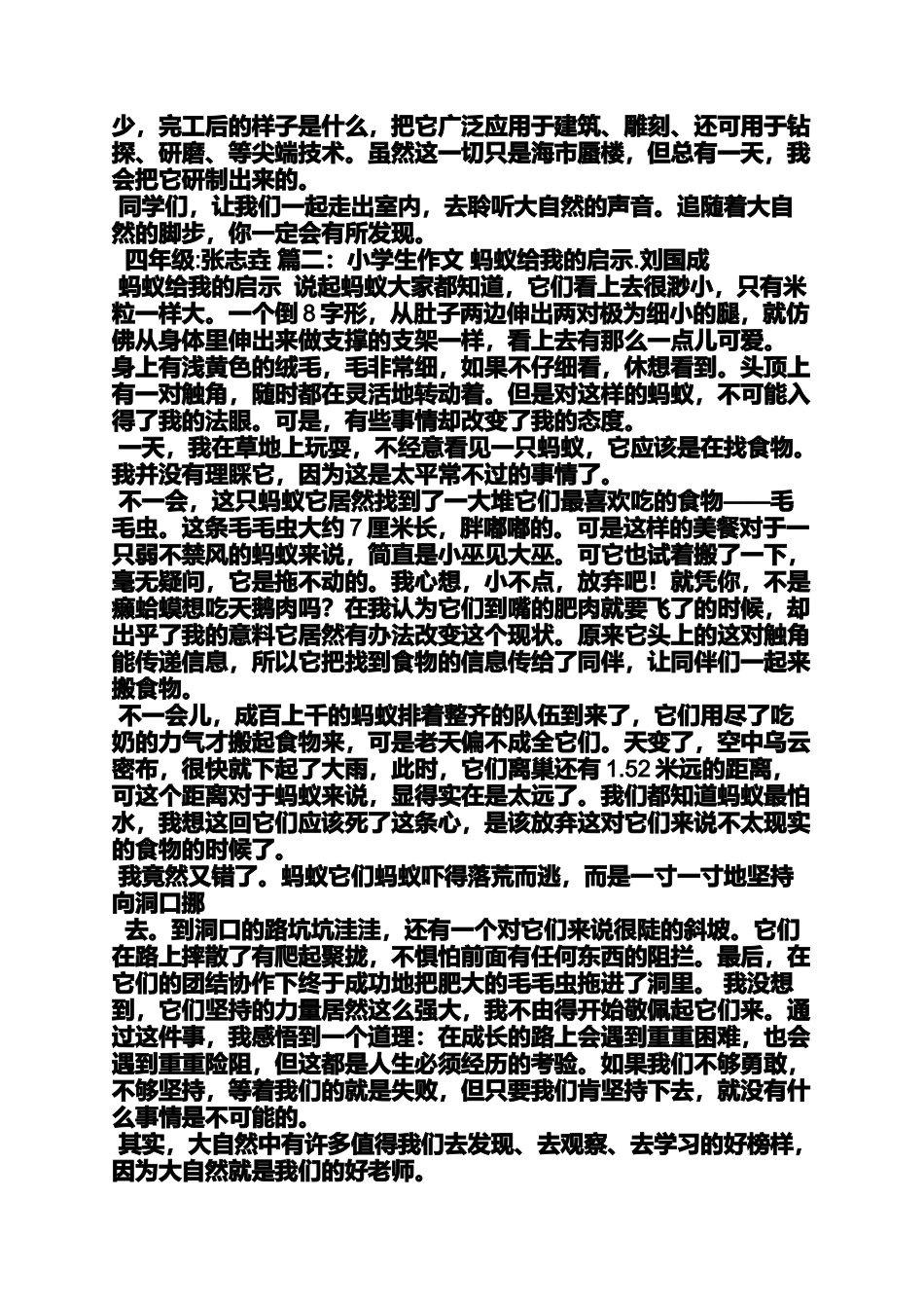 团结作文之团结合作的蚂蚁的启示作文_第3页