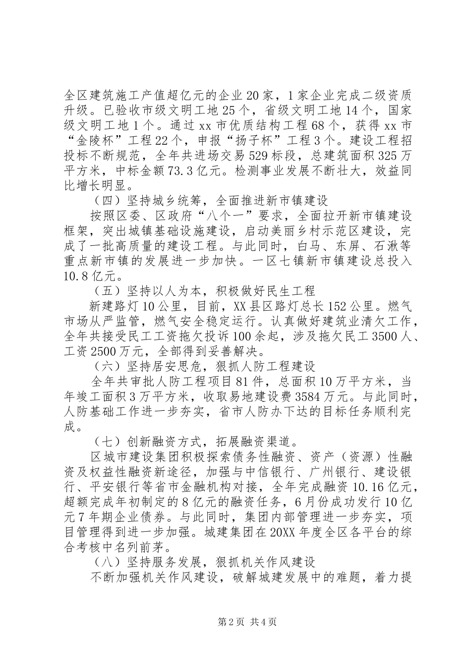 2024年区住房和城乡建设局工作总结报告_第2页