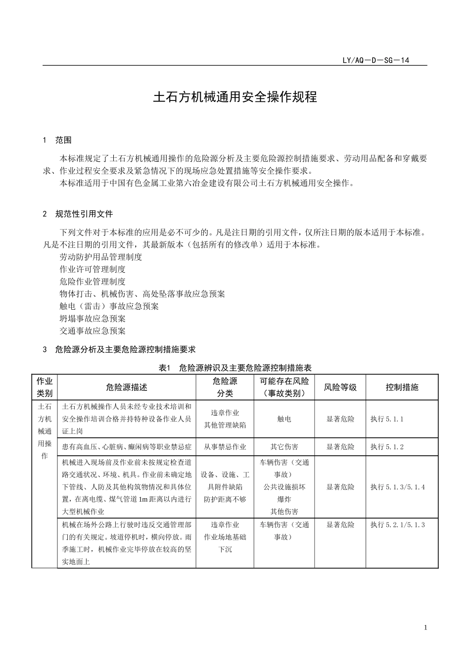 土石方机械通用安全操作规程_第1页