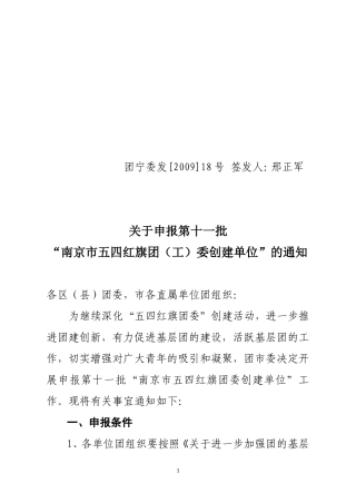 团宁委发[2009]18号-签发人：邢正军