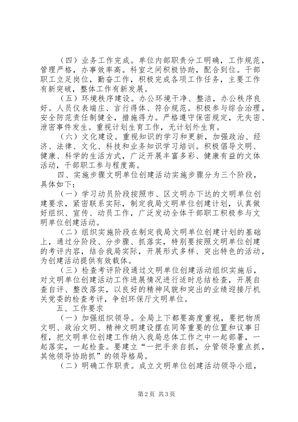 2024年区住建局年度文明单位创建工作计划_第2页