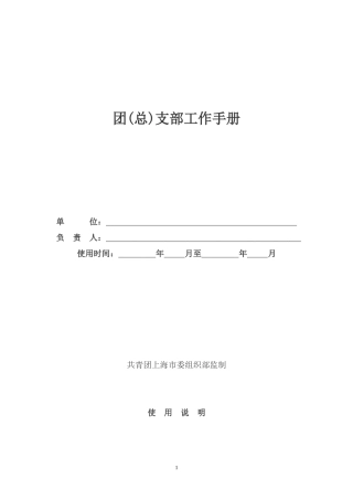 团支部工作手册(同名13183)