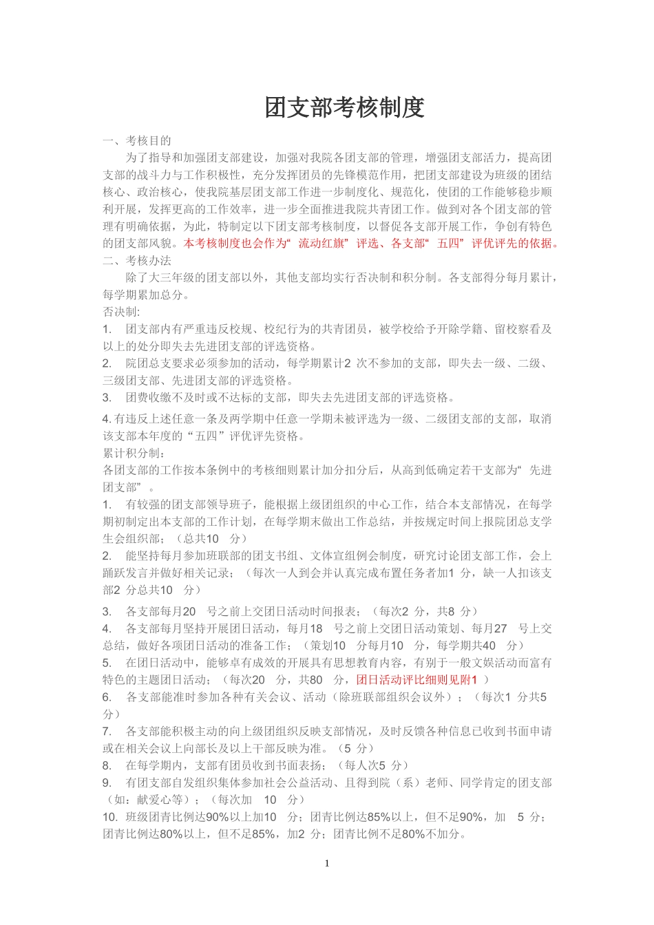 团支部考核制度_第1页