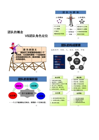 团队概念及角色定位(课件)
