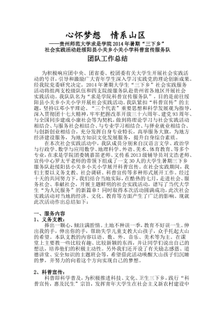 团队工作总结