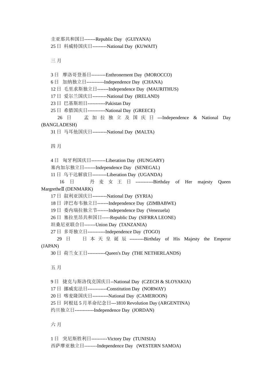 外国节日大全（百）_第3页