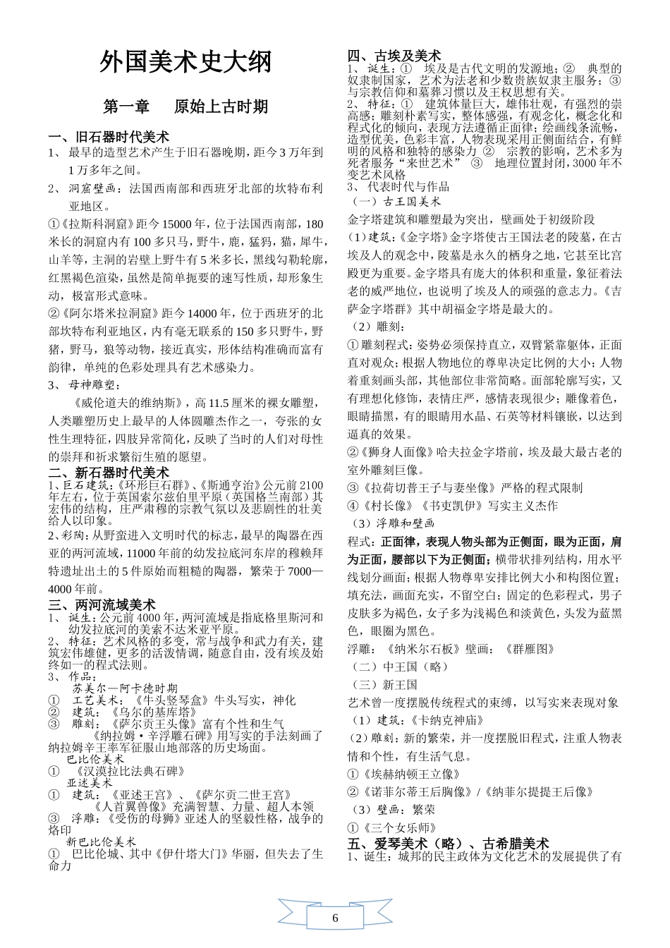 外国美术史大纲重点_第1页