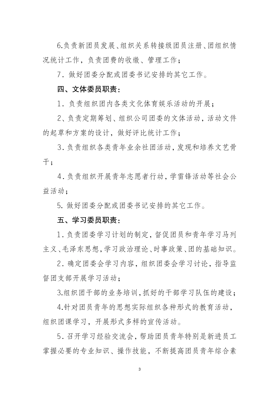 团委委员分工及职责_第3页