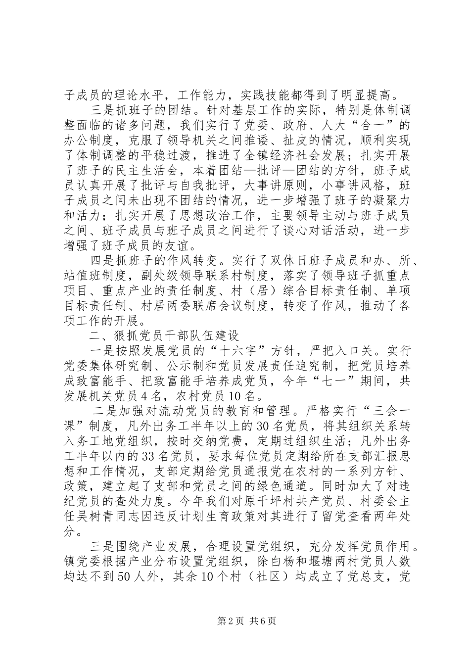 2024年基层组织建设经验交流材料_第2页