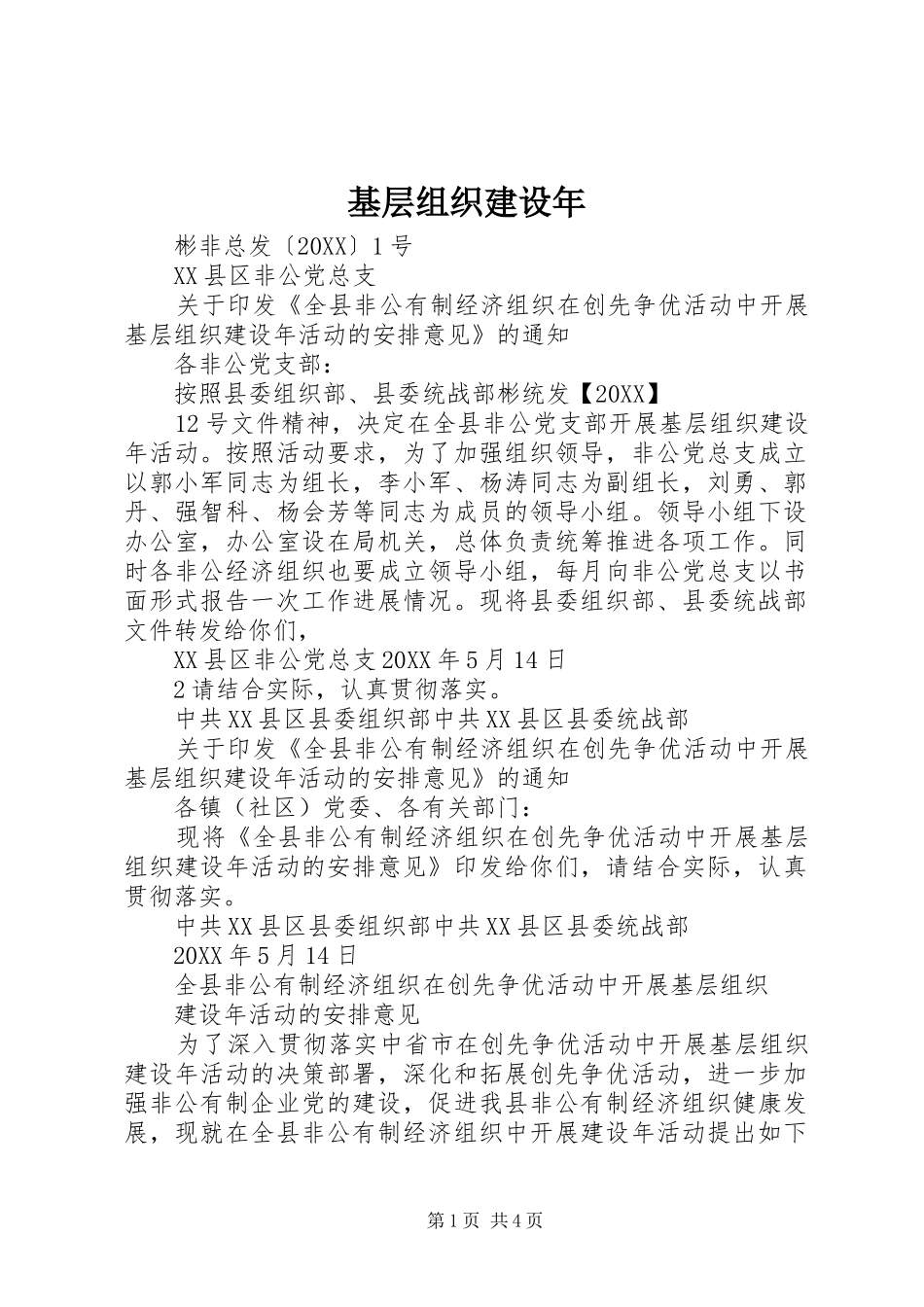 2024年基层组织建设年_第1页