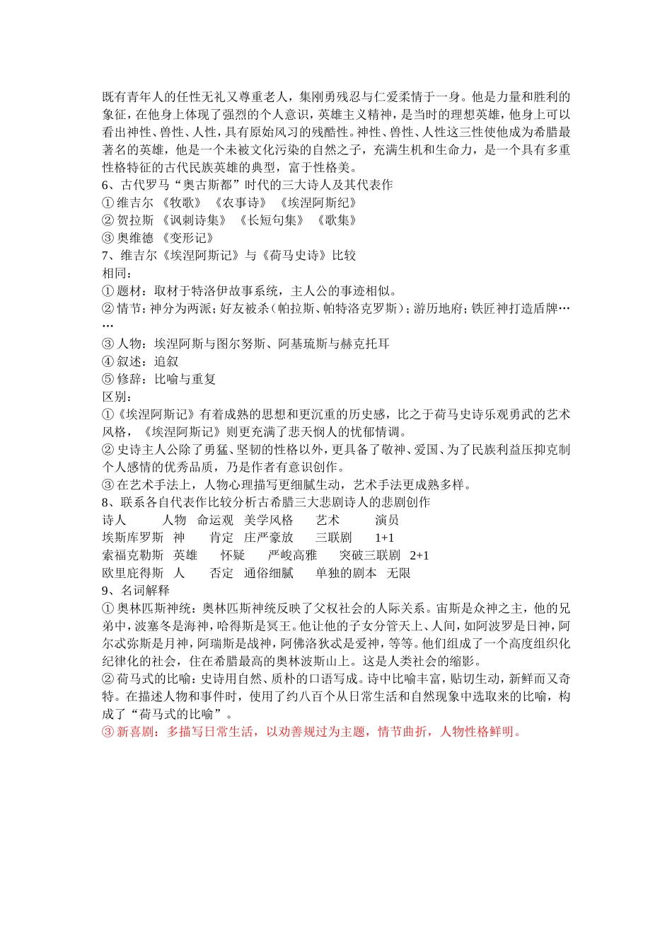 外国文学史重点完整上_第2页