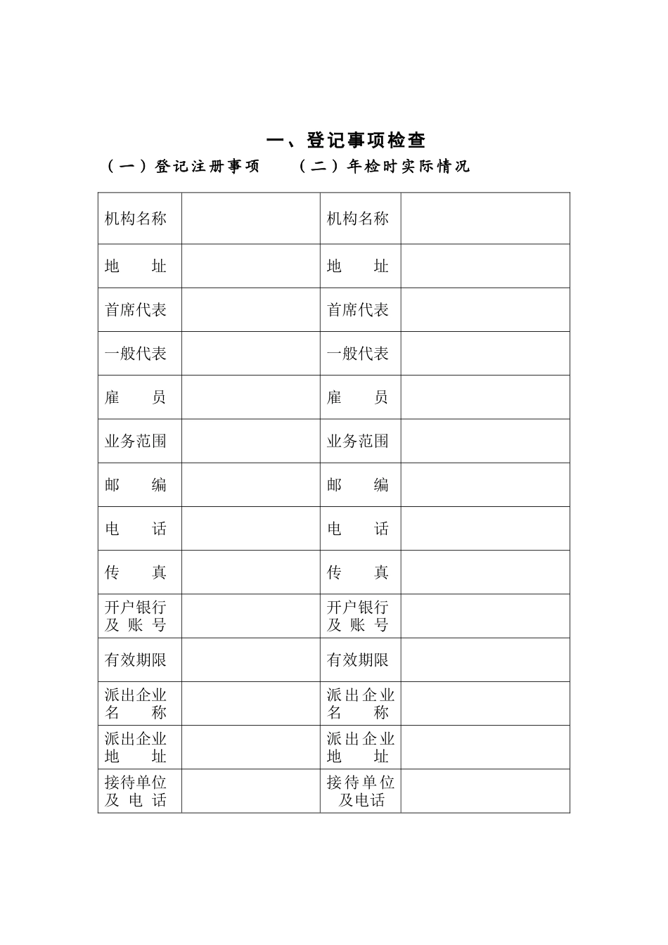 外国(地区)企业常驻代表机构年检报告书_第3页