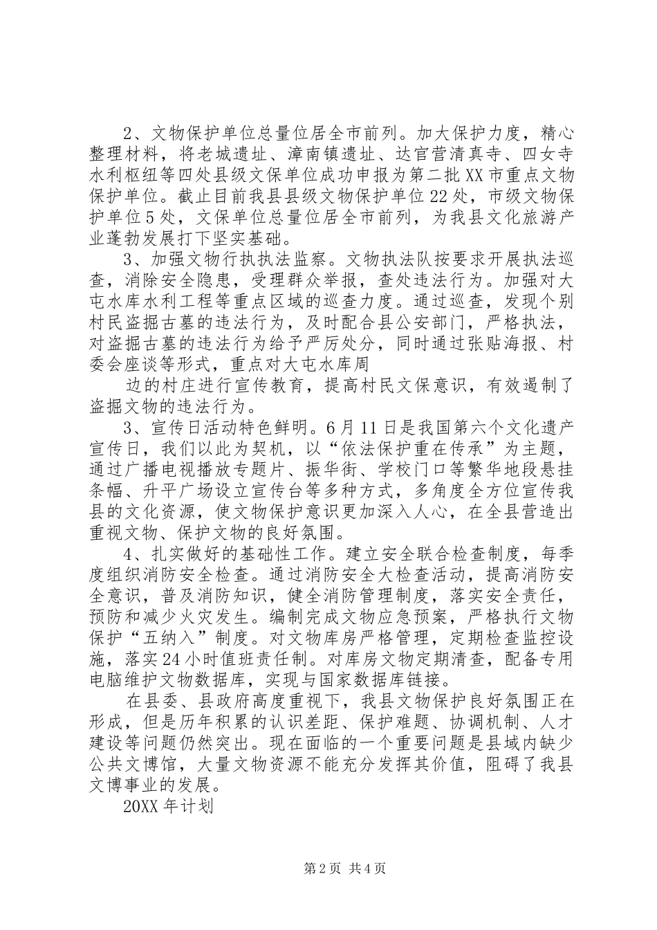 2024年文物保护专业人员最新个人年度总结_第2页