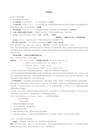 外国建筑史笔记[完整版]