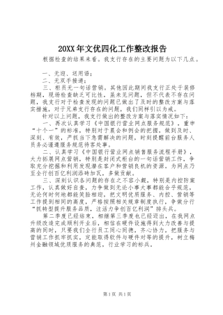 2024年文优四化工作整改报告
