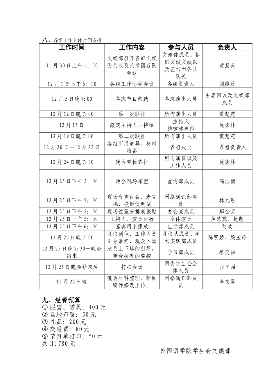 外国语学院2010年圣诞晚会策划_第3页